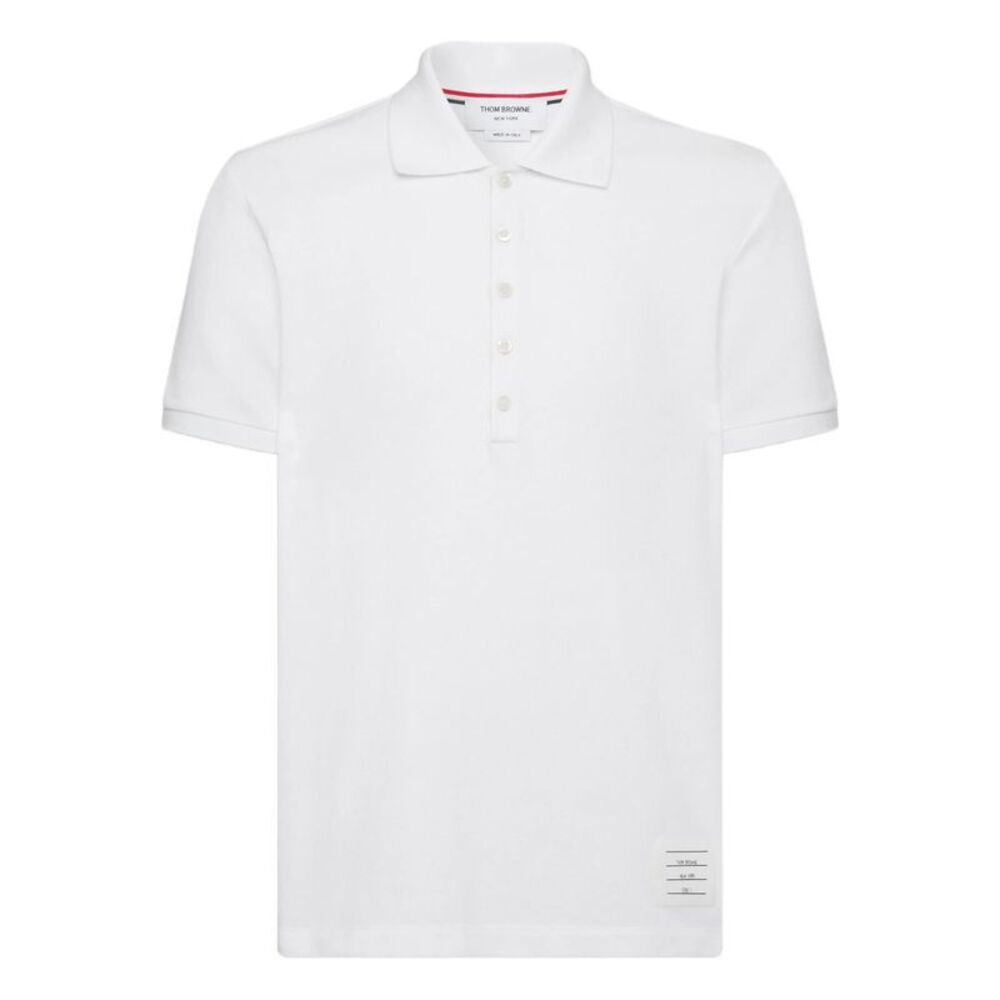 Thom Browne White Polo Shirts Men